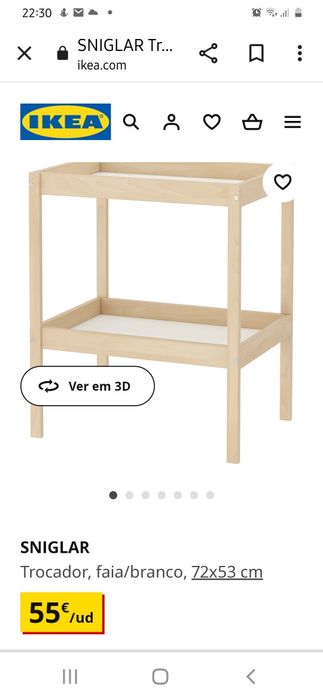 Móvel  para muda fraldas Ikea