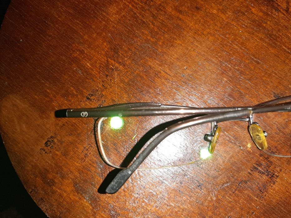 Oprawki okulary metalowe damskie miedziany kolor
