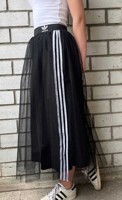 Спідниця довга Adidas чорна сітчаста