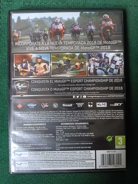 Gra MotoGp18 na PC