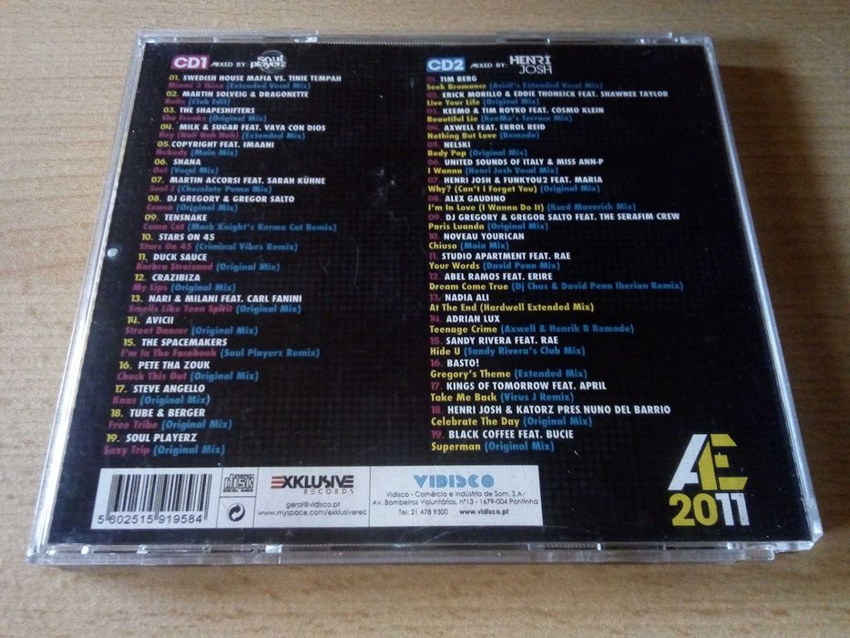 Annual Exklusive 2011 - 2xCD - Avicii Swedish House Mafia Duck Sauce Martin Solveig Pete Tha Zouk Erick Morillo - RARO