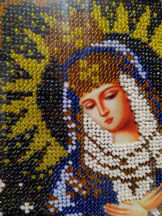 Остробрамская икона вышитая бисером