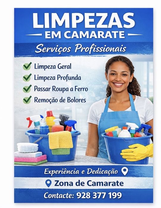 Limpezas e Organização de Casas – Responsável e Experiente