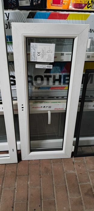 Okno białe poziome 222 x 52 cm nowe