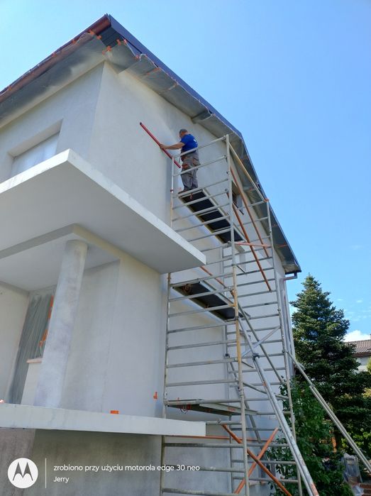 Mycie elewacji malowanie elewacji, hale .hala,natryskowo,papowanie
