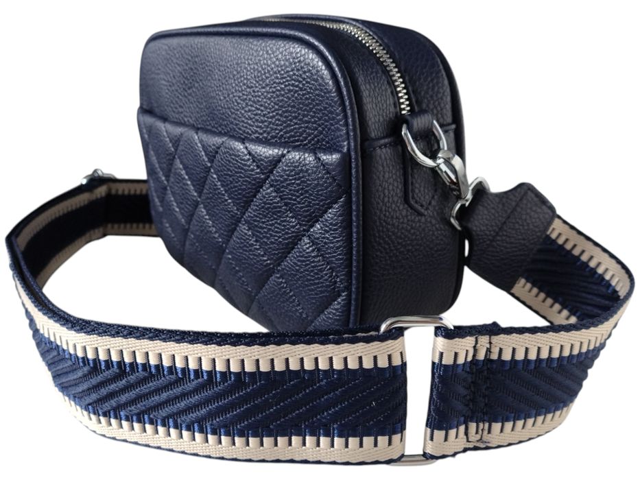 Torebka Damska Niebieska Mała Listonoszka Na Ramię