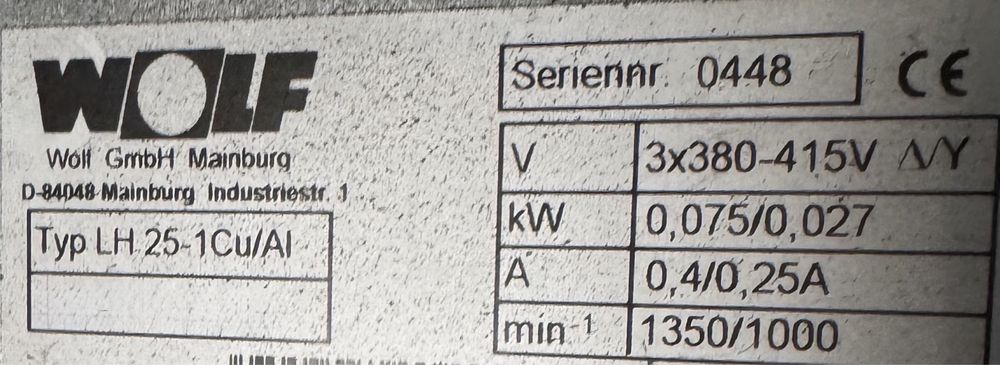 Тепловентилятор WOLF LH25 ТИП1