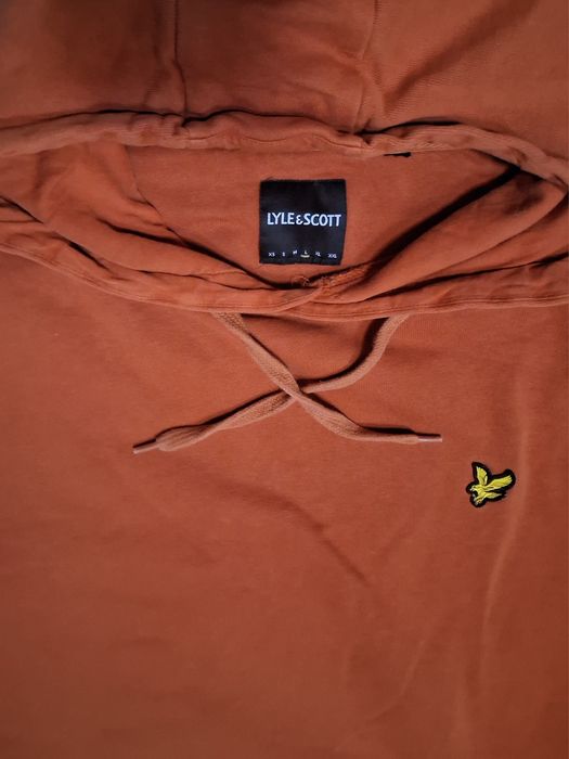 pomarańczowa bluza z kapturem Lyle & Scott