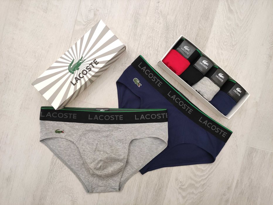 Чоловічі труси сліпи Lacoste повномірна модель.