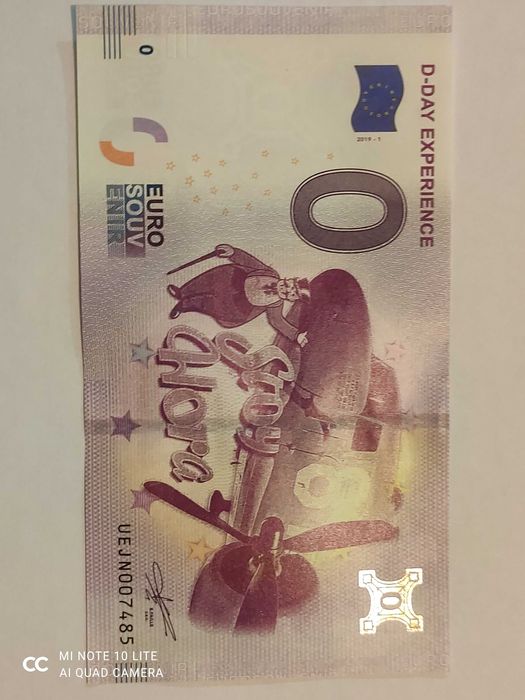 Nota zero euros , França, D-Day Experience