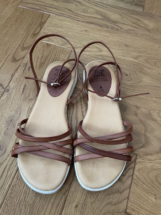 Sandały Grand Step Shoes r.37 skóra naturalna hiszpańskie