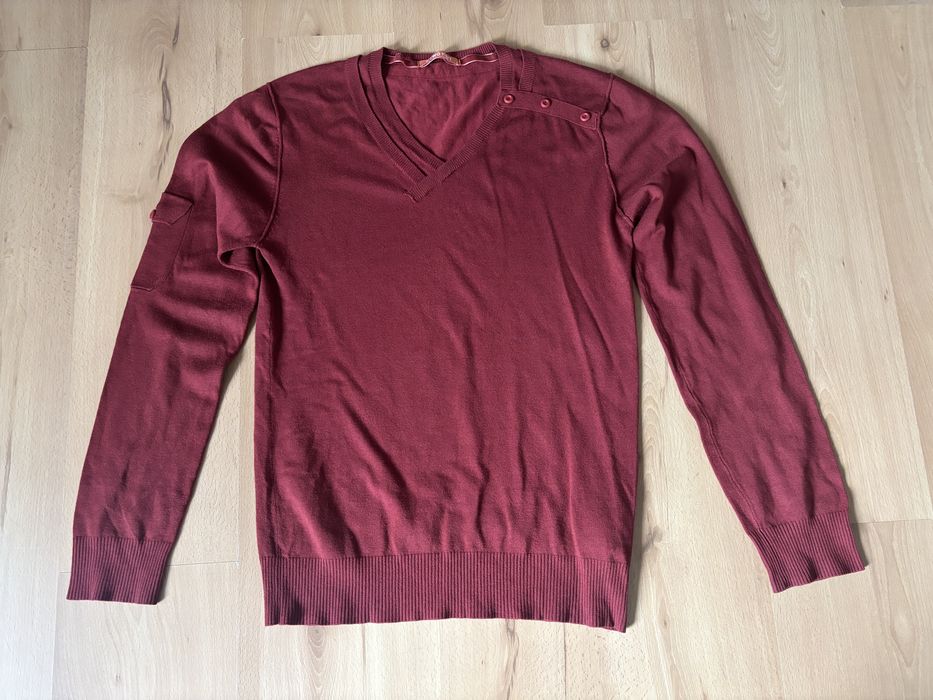 Sweter męski bordowy