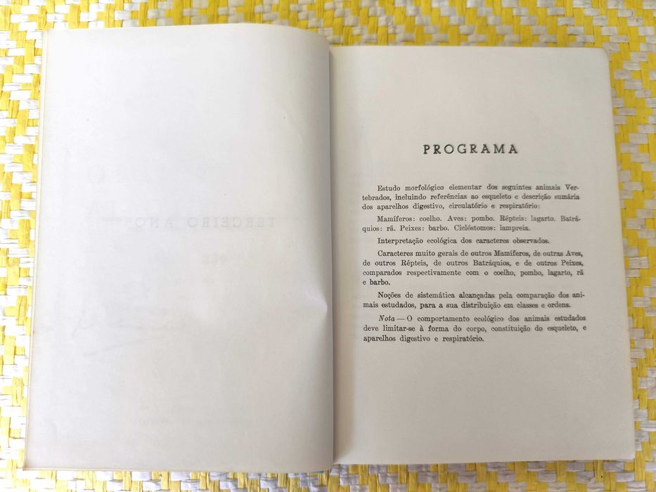 Compêndio de Zoologia  - 2º Ciclo Liceal – 3º Ano