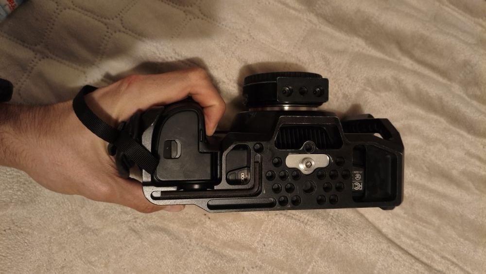 Bmpcc4k  com viltrox adapter e cage
