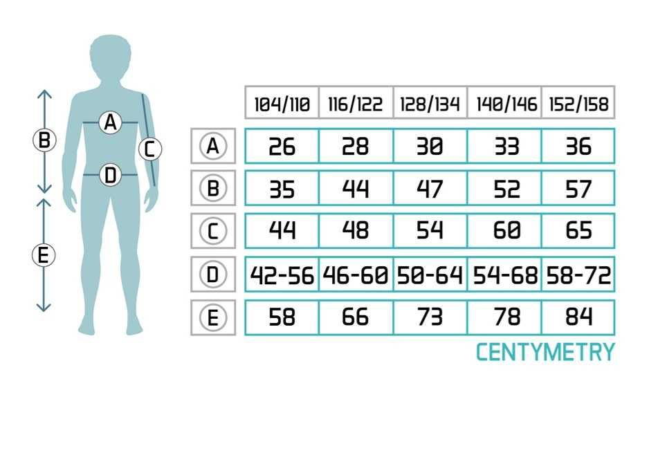 Wyprzedaż->Dziecięca bielizna termoaktywna Meteor 140-146 cm czarny