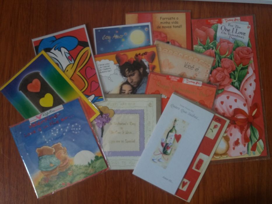 Postais: Aniversário, Natal, Mãe, Pai etc