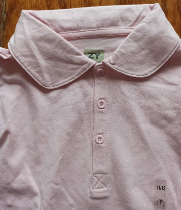 Camisola de Gola Zippy Rosa com manga princesa– Nova