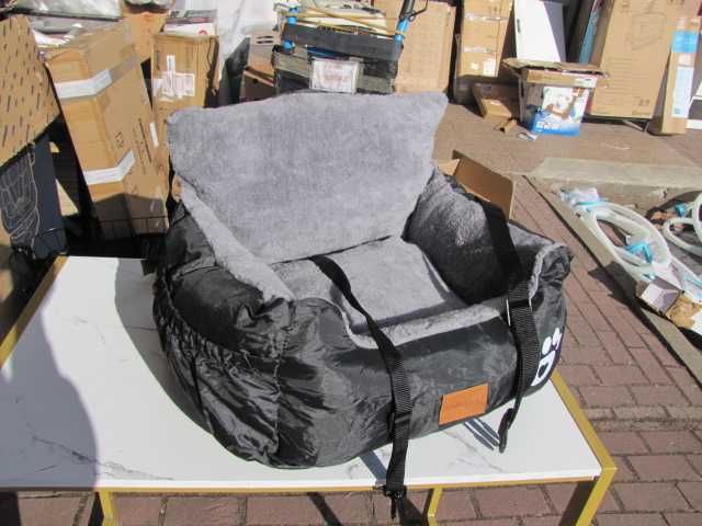 Fotelik samochodowy dla psa, 55 x 30 x 30 cm, 1 regulowana smycz