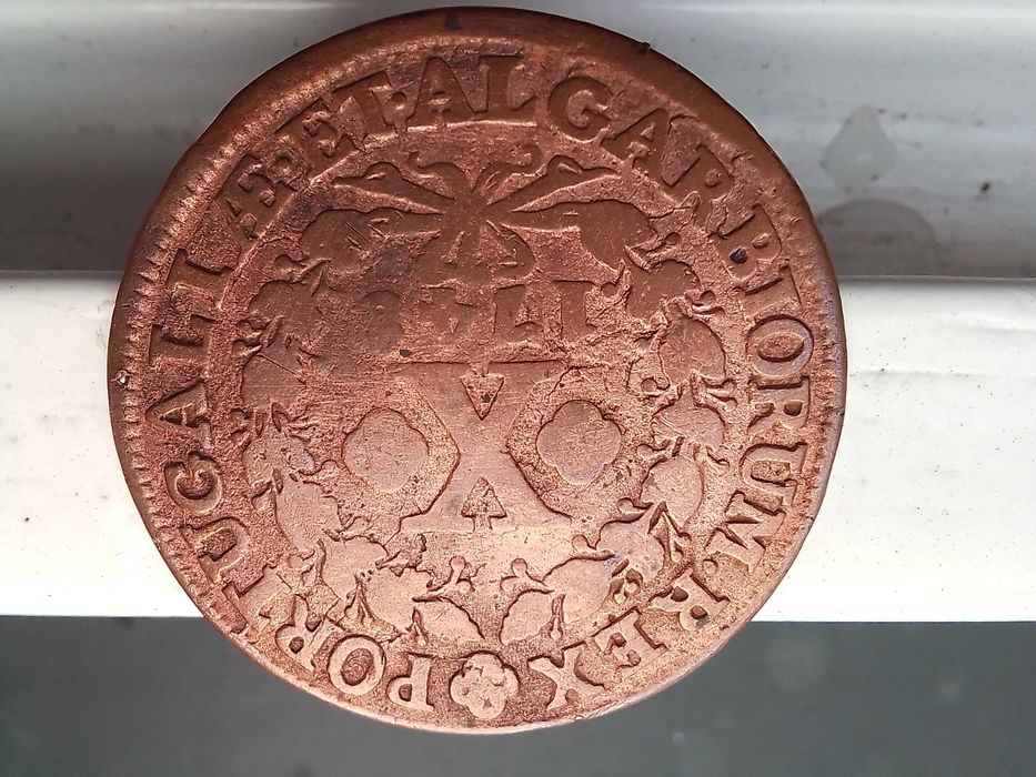 Moedas antigas escudos e reis