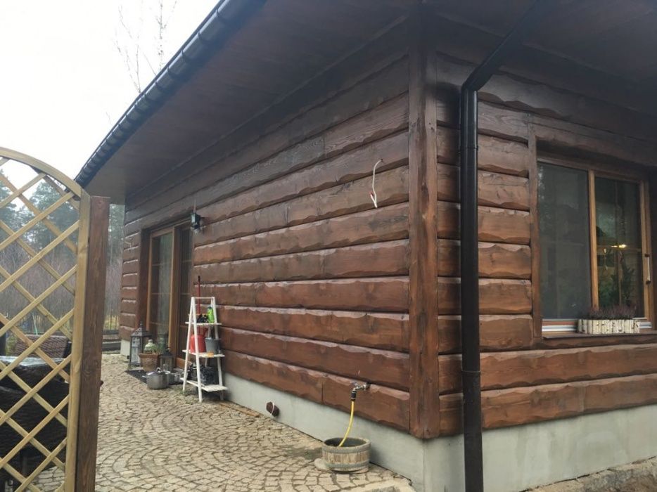 Elewacja drewniana, Deska elewacyjna, nieregularna recznie obrabiana