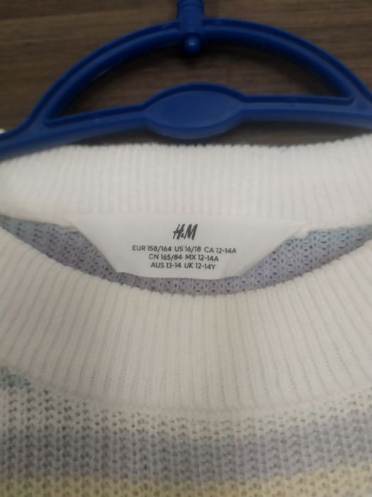 Sweter w paski H & M 158/164