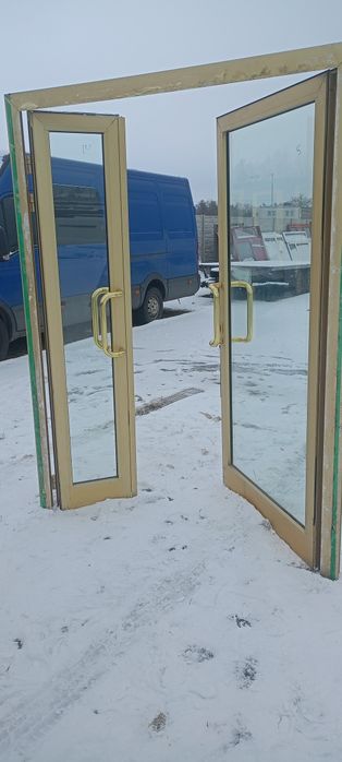 Drzwi alu używane z Niemiec super stan dostawa gratis cały Kraj