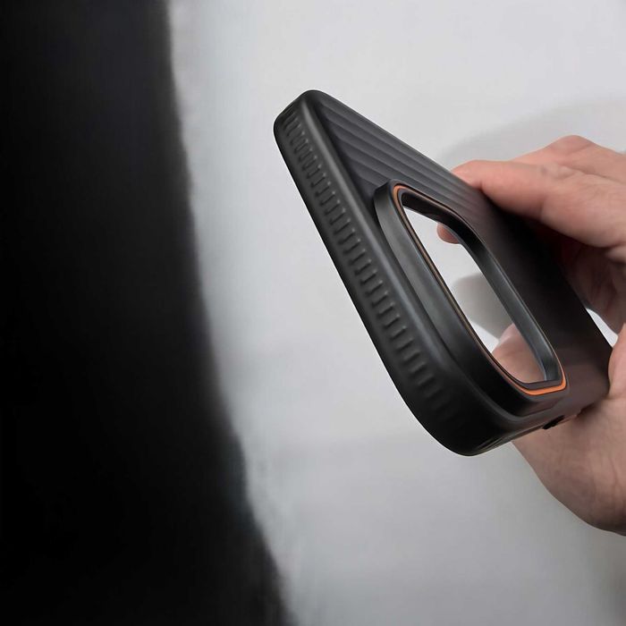 Etui NUOVARA Line do iPhone 16 Pro Max (Black Orange)