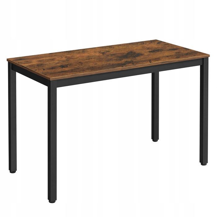 NOWY Stół z Krzesłami do Kuchni Salonu Jadalni Drewniany Czarny Loft