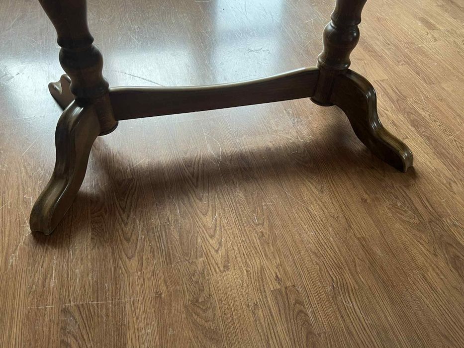 Solidny rozkładany stół dębowy wraz z krzesłami– do 280 cm | bardzo dobry stan