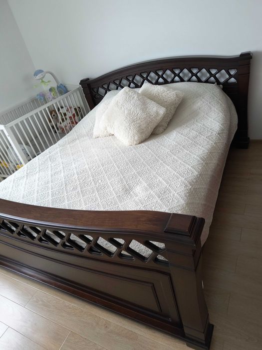 Łóżko Olejnikowski W-101 Orzech, komplet mebli do sypialni