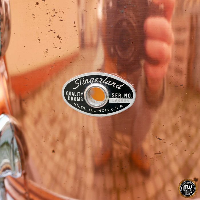‼️ Perkusja Slingerland Niles 3-ply 24”, 13”, 18” Copper Vintage ‼️