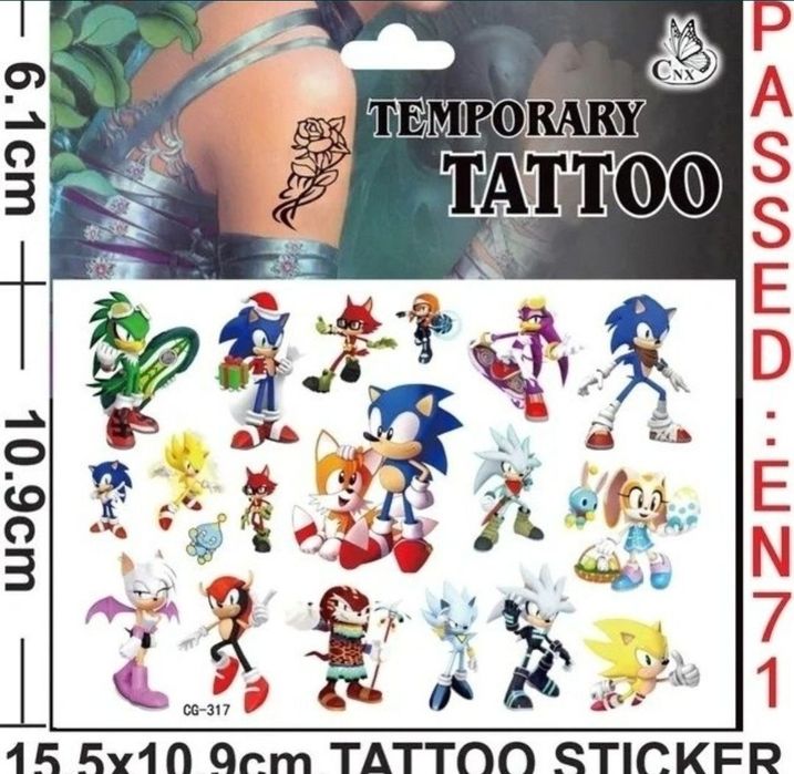Сонік Тату для дітей