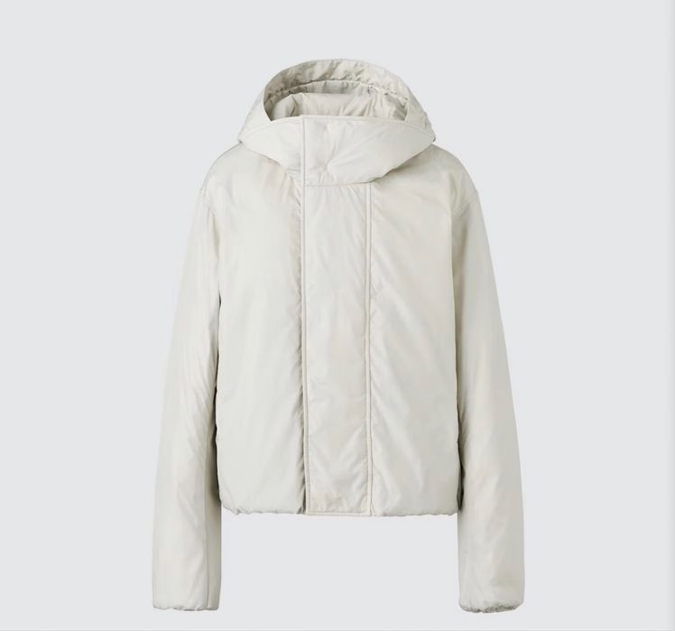 Парка світло сіра XL оверсайз , силует кокон