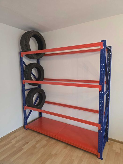 Faktura! NOWE REGAŁY metalowe 5-półkowe 200x200x60cm magazynowe garażowe NOWE