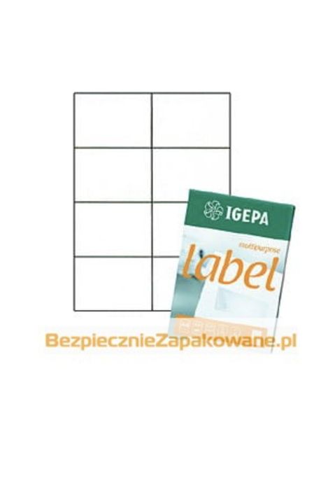 Etykiety samoprzylepne IGEPA 100 arkuszy A4