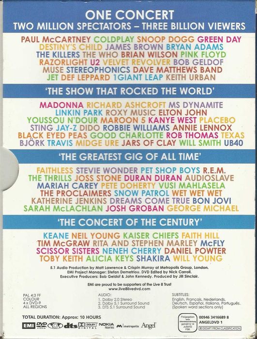 Live 8 (4 DVD) (2005)