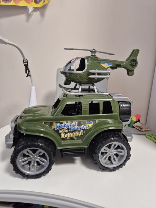 Технок. Дитячий набір військова техніка. Машинка. Гелікоптер.
