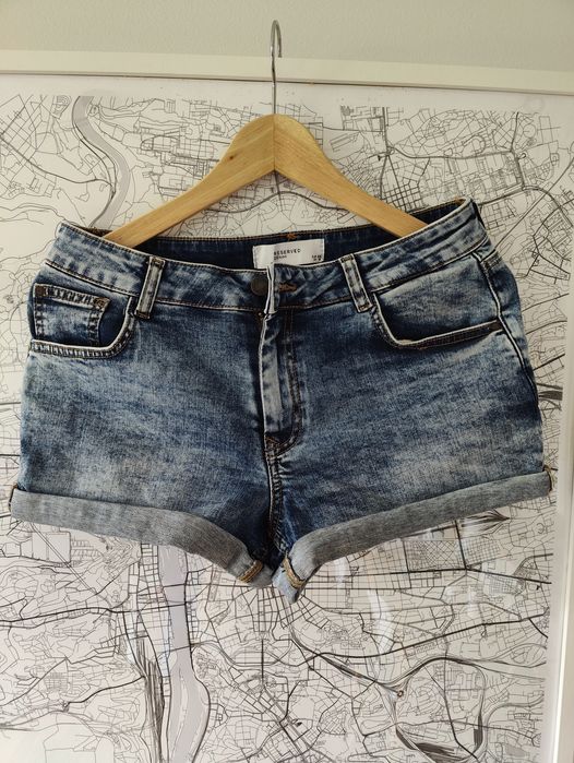 Reserved szorty krótkie denim 38 jeansowe