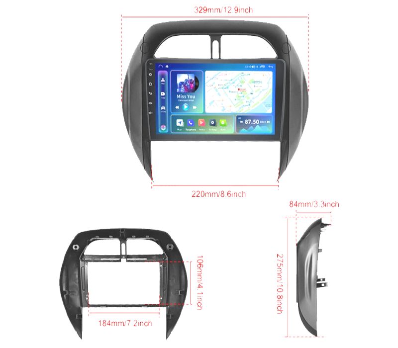RÁDIO GPS ANDROID 13 TOYOTA RAV4 03-06