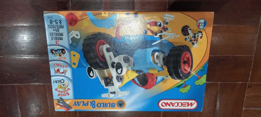 Meccano build and play 3 modelos 5 a 8 anos. Selado. Novo.