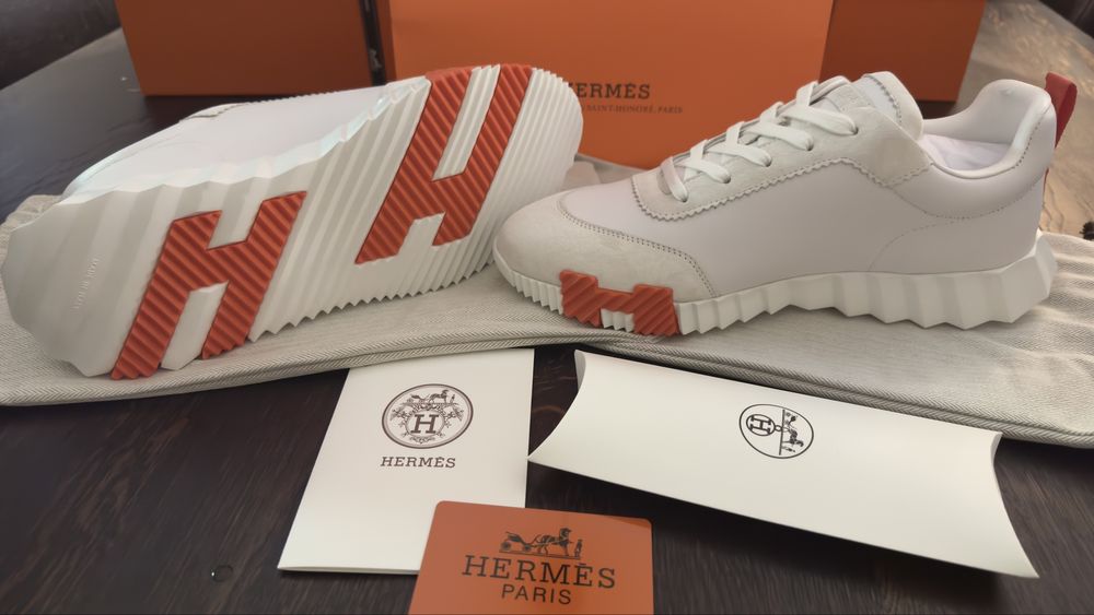 Hermes Bouncing Sneakers 41-45 dostępne od ręki, skórzane,różne kolory