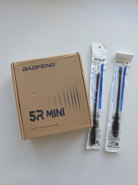 Baofeng UV-5R Mini + 2 антени Retevis RHD-701