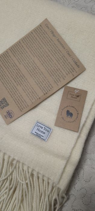 Плед вовняний з новозеландської вовни 140х220