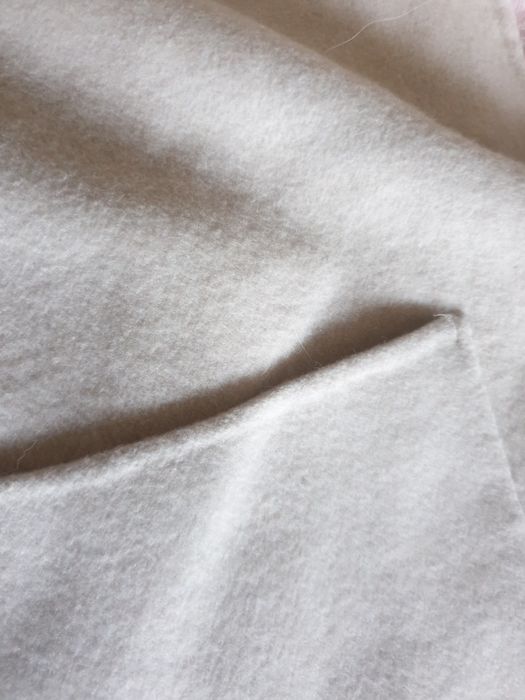 Płaszcz szlafrokowy z kapturem Wełna,Alpaka z Lisem L,XL.