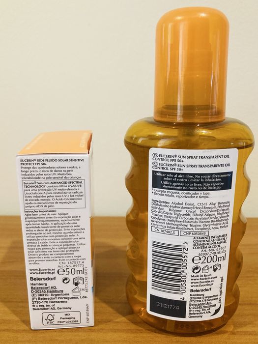 Conjunto Cremes e protetor Solar Nivea e Eucerin(embalagens seladas)