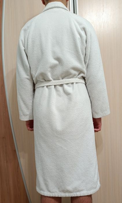 Халат махровий білий