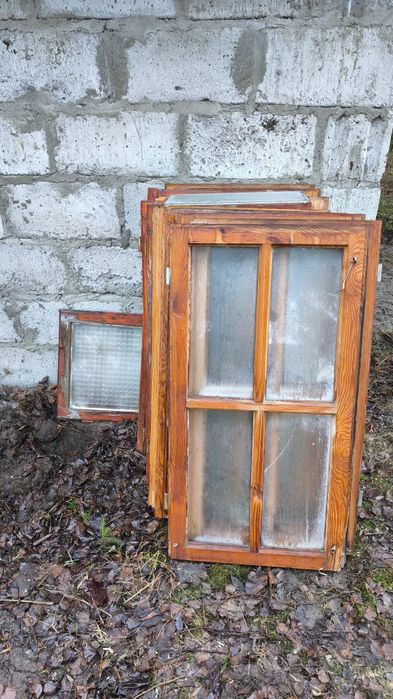 Okna drewniane z demontażu