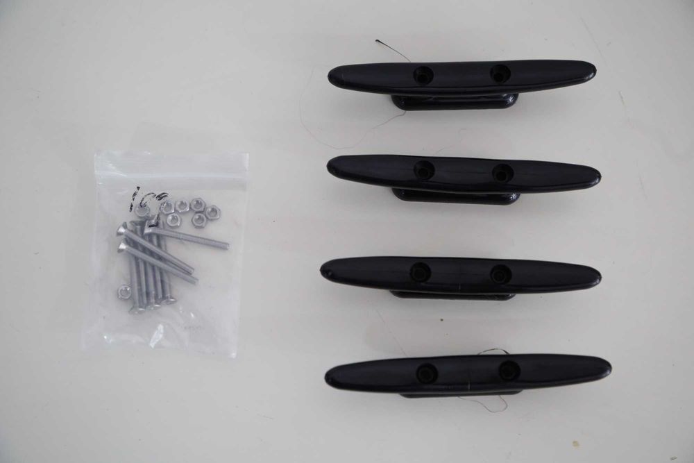 4 peças de cunho para amarração barco, skiff ou kayak