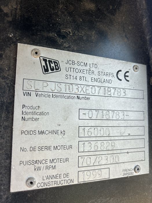 Jcb JS 160 koparka kołowa