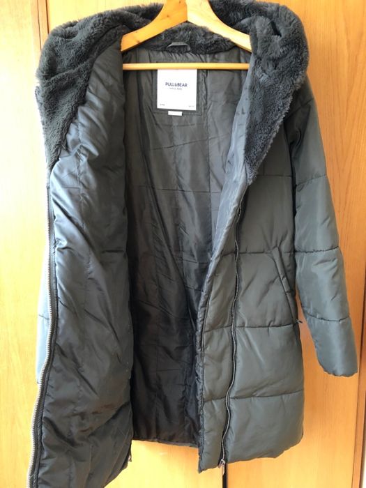 куртка пальто зимнее женское, размер М, Pull & Bear